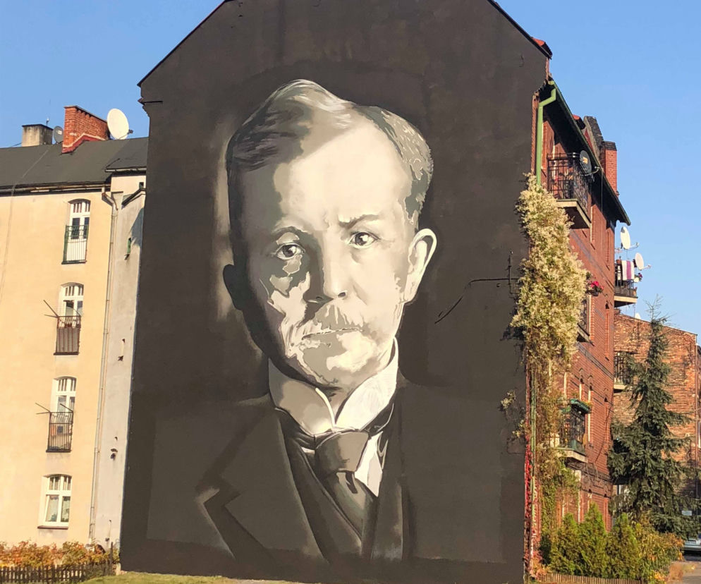 Spektakularny mural Wojciecha Korfantego w Katowicach