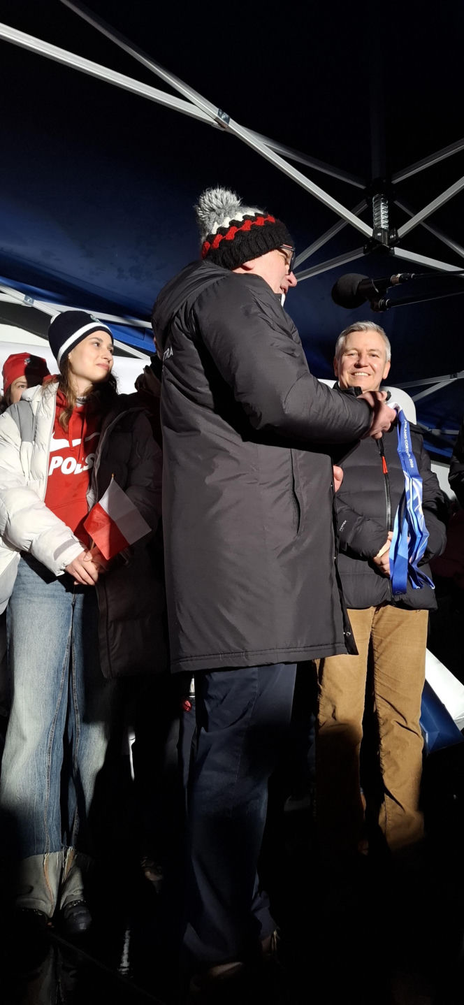 Powitanie Kacpra Tomasiaka w Bystrej 18.02.2026