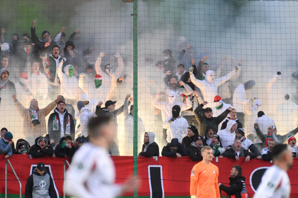 Oprawa - mecz  Legia - Chelsea