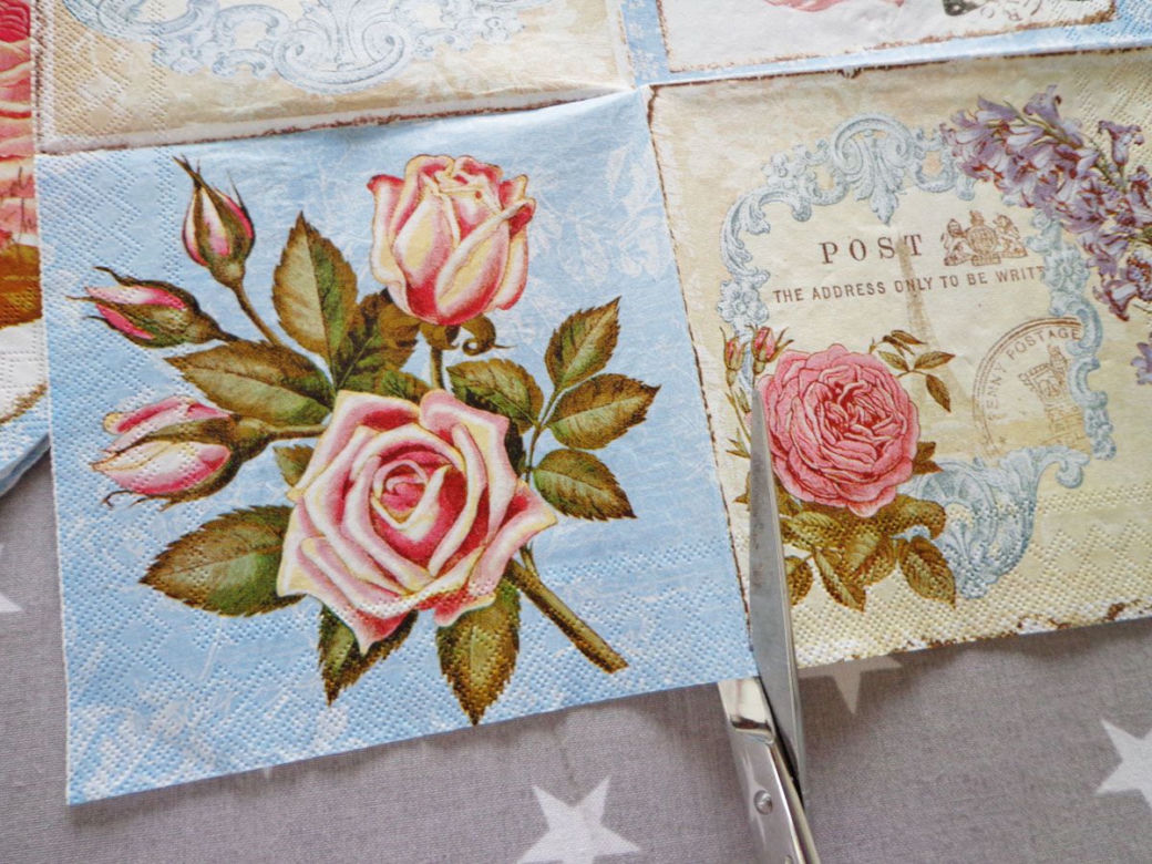 Podkładki pod kubek decoupage na żelazko