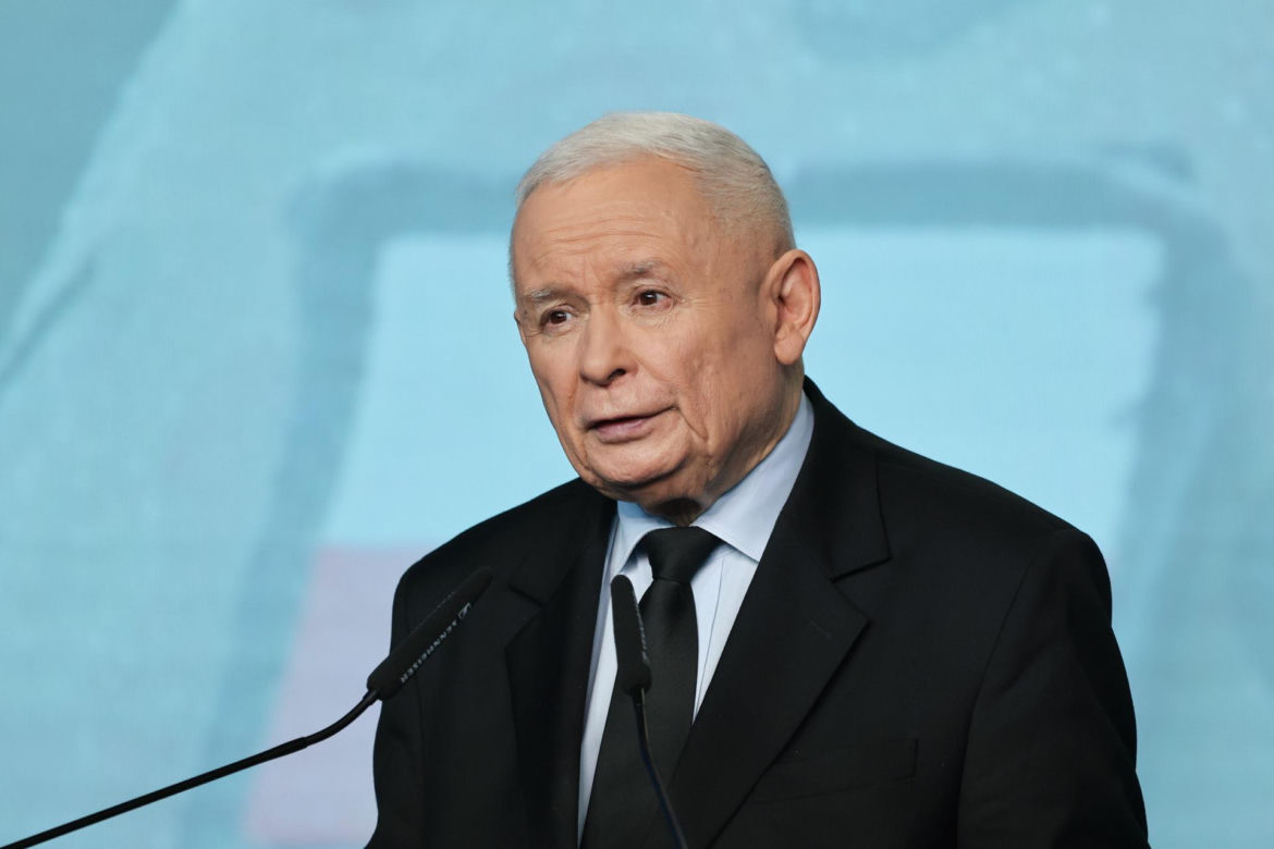 Jarosław Kaczyński mówił o NATO podczas konferencji PiS