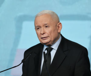 Jarosław Kaczyński mówił o NATO podczas konferencji PiS