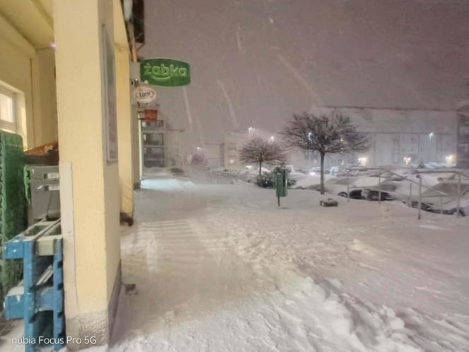 Atak zimy w Olsztynie