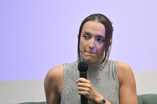 Iga Świątek i Daria Abramowicz na konferencji