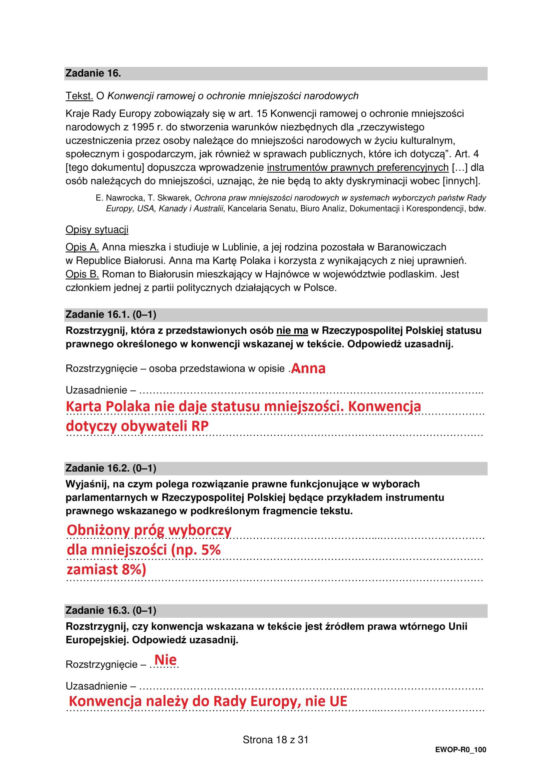 Matura 2025 WOS rozszerzony: odpowiedzi do wszystkich zadań z arkusza CKE - Formuła 2015 [13.05.2025]
