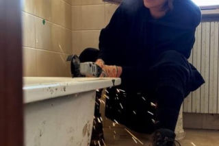 Katarzyna Skowrońska i wanna