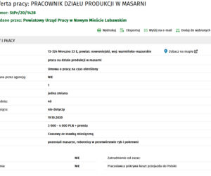 Praca w woj. warmińsko-mazurskim. Oferty z zarobkami powyżej 3 tys. złotych