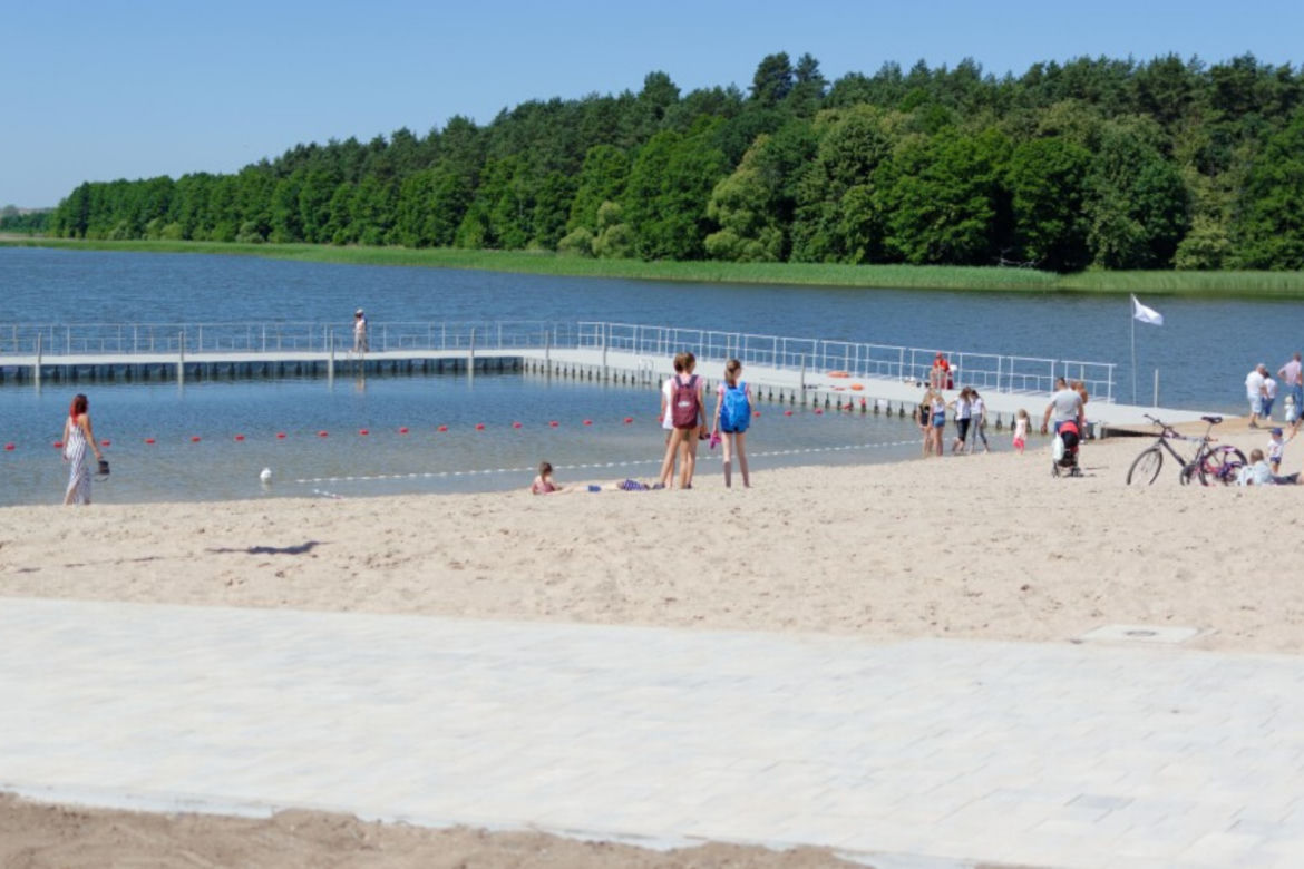 Dwie plaże miejskie w Ełku przy ul. Kolbego oraz przy ul. Parkowej