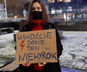 Protest kobiet w Sosnowcu