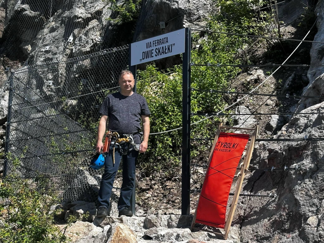 Na Kadzielni powstała pierwsza w Polsce Via Ferrata