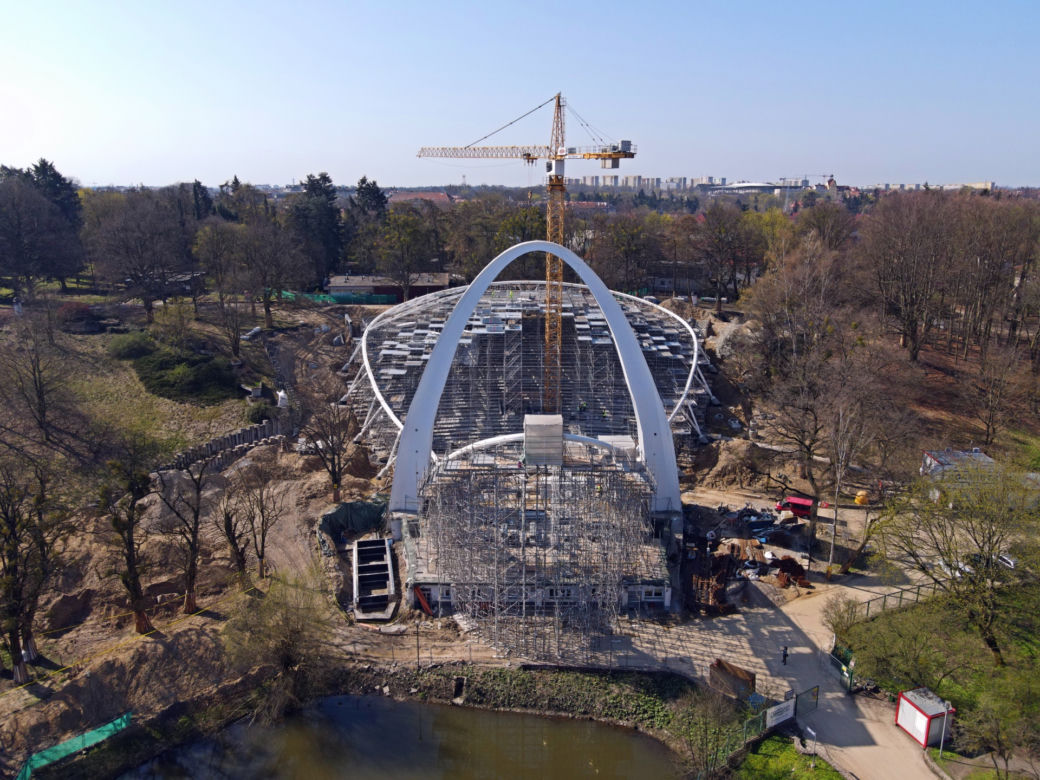 Przebudowa Teatru Letniego w Szczecinie - kwiecień 2021