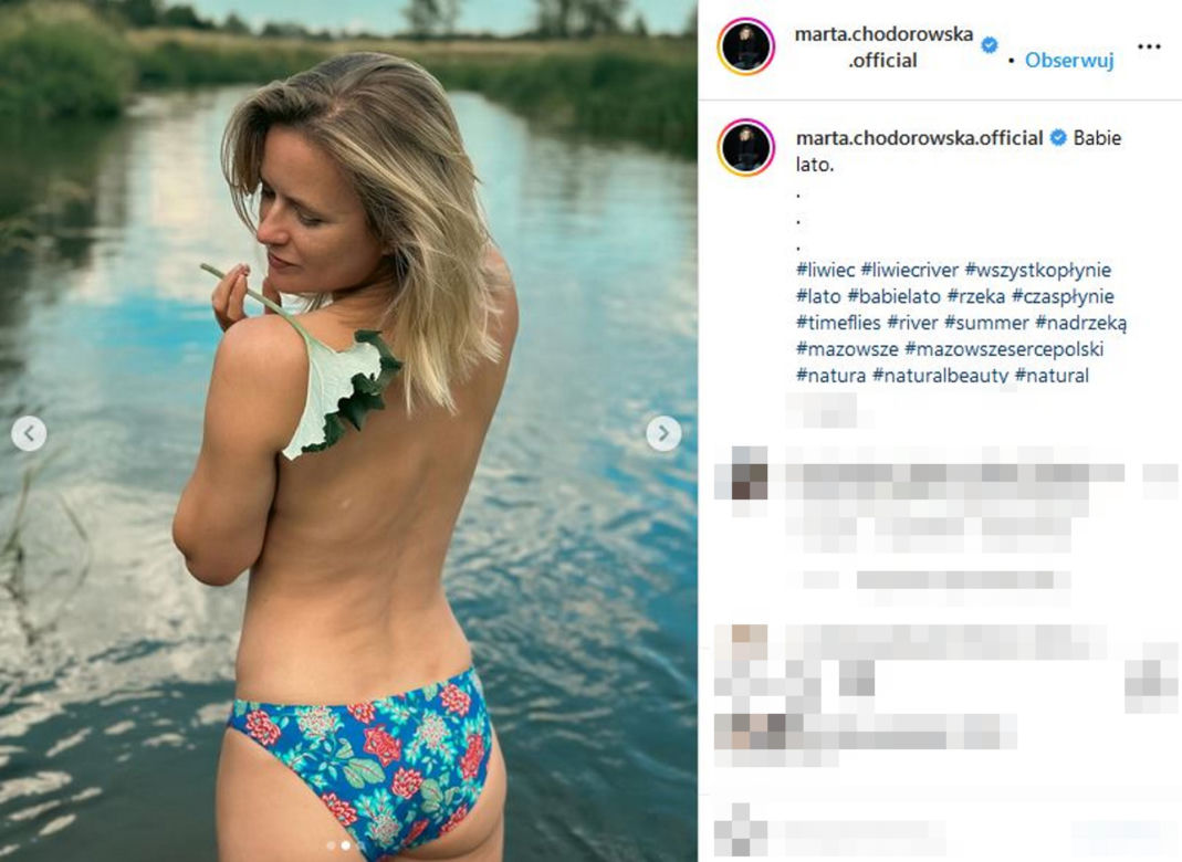 Marta Chodorowska zrzuciła stanik przed obiektywem