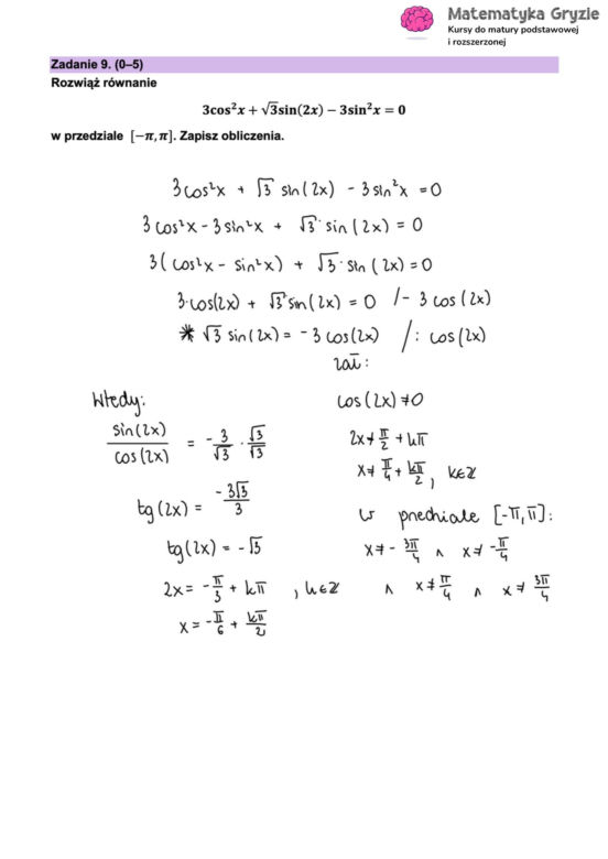 Matura 2025 matematyka rozszerzona: ODPOWIEDZI do wszystkich zadań, gotowe rozwiązania matury z matematyki rozszerzonej - Formuła 2023 [12.05.2025]	