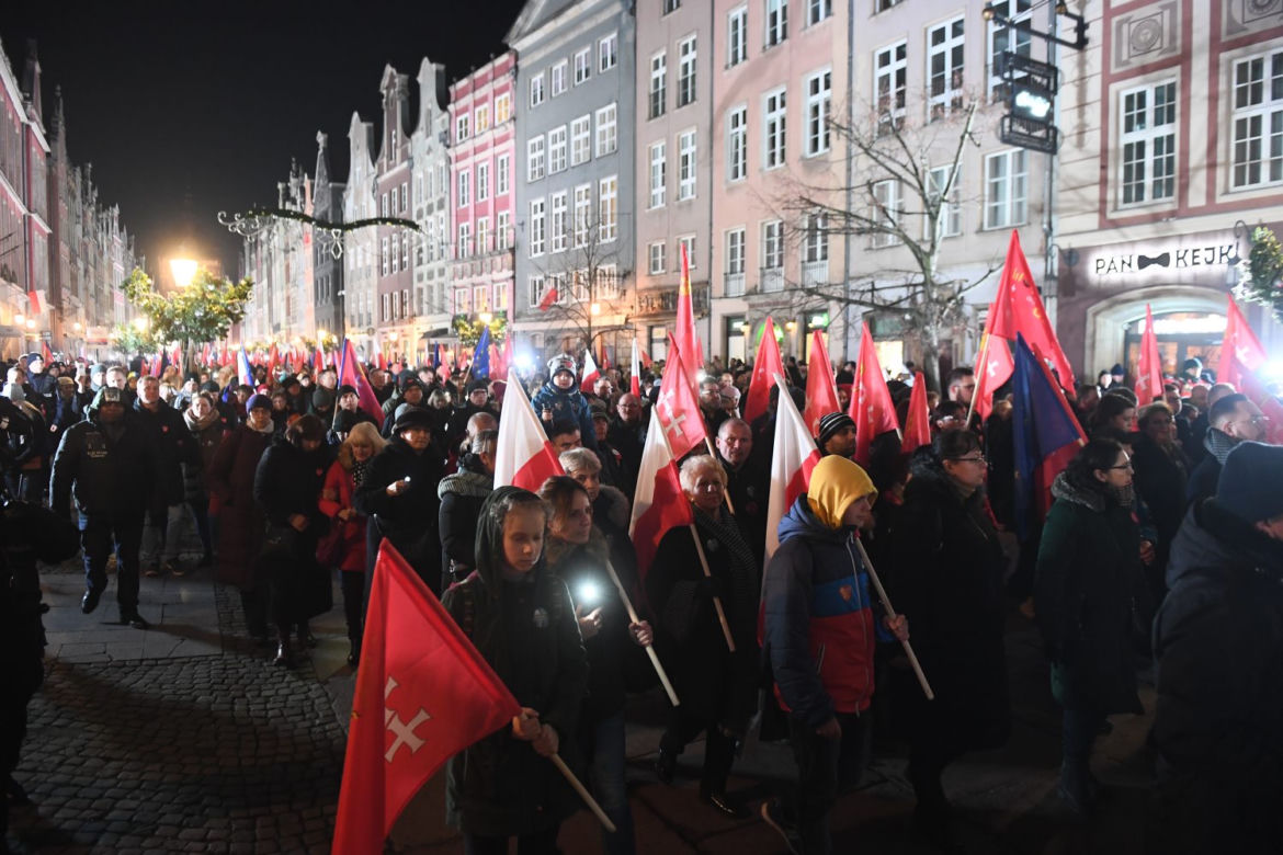 Pierwsza rocznica śmierci Pawła Adamowicza. Gdańsk