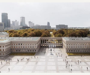 Rzeź drzew w parku w centrum Warszawy. Przygnębiający widok przed odbudową Pałacu Saskiego