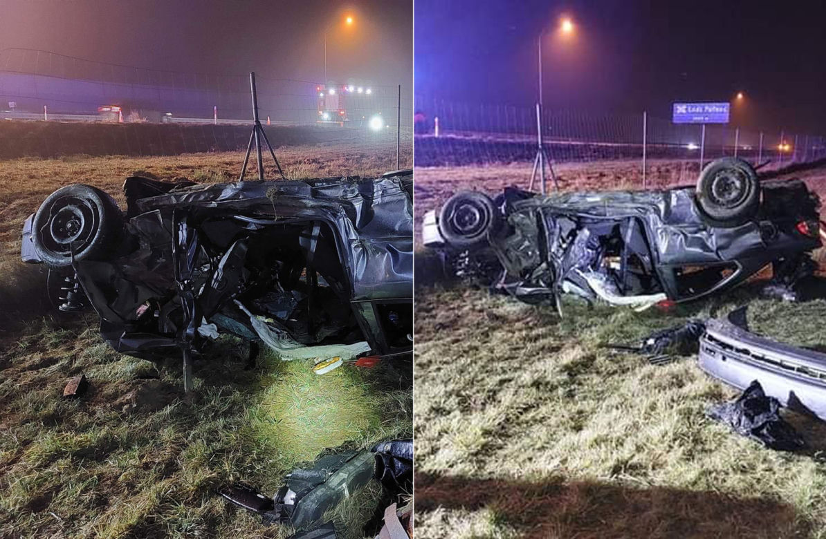 Koszmarny wypadek na A2 pod Łodzią! 18-latka i 20-latek z BMW nie żyją [ZDJĘCIA].