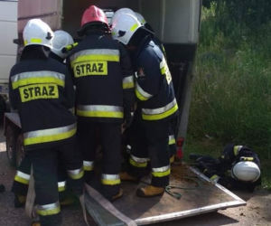 Straszliwy wypadek. Koń utknął w przyczepie, został uśpiony