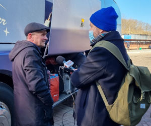 Emocje na dworcu PKS w Lublinie. Ukraińcy wracają do domu