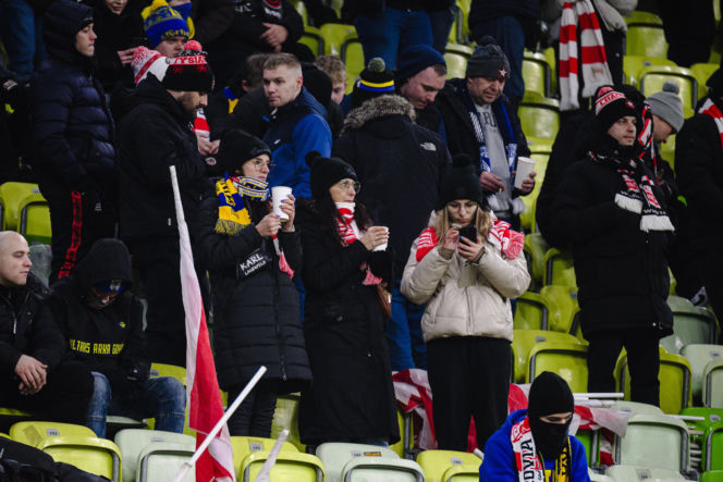 Lechia Gdańsk - Cracovia, zdjęcia kibiców z meczu 20. kolejki PKO BP Ekstraklasy