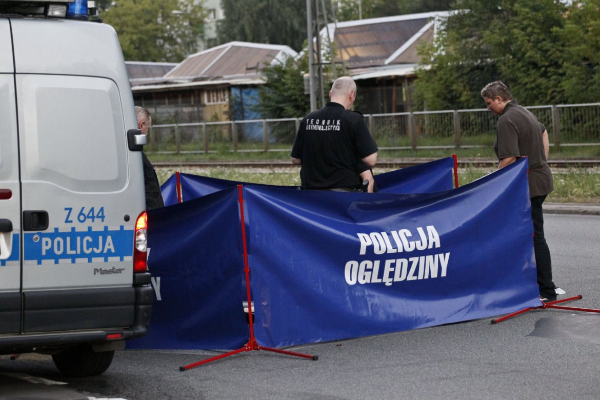 Warszawa. Motocykl spłonął na ulicy Broniewskiego
