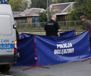 Warszawa. Motocykl spłonął na ulicy Broniewskiego