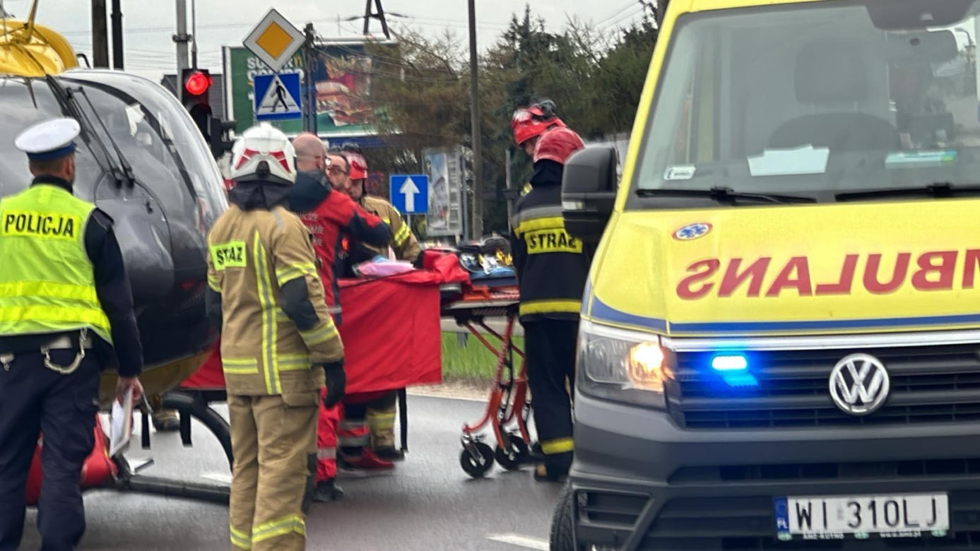 Wypadek w Jankach