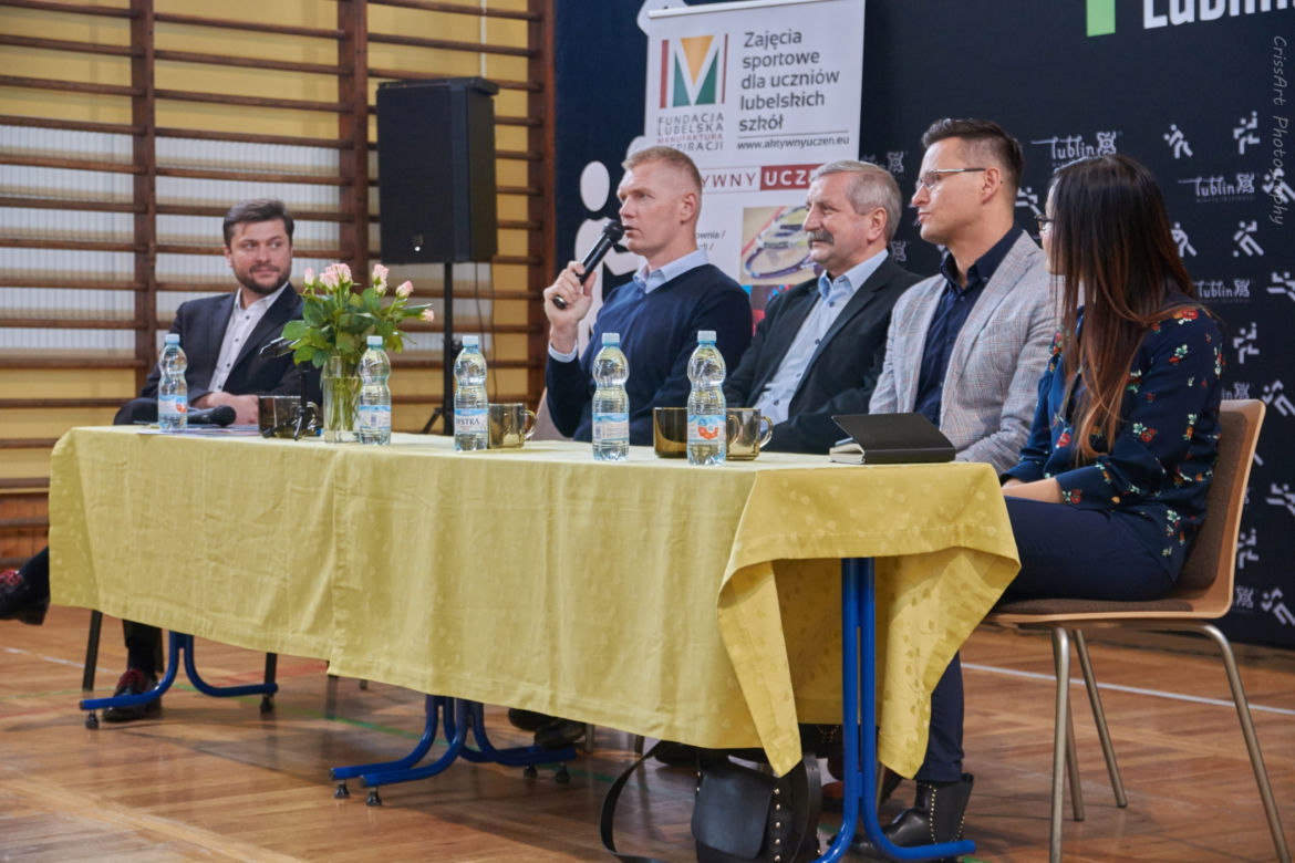 Paweł Zagumny w Lublinie. Uczniowie SP 27 trenowali z mistrzem świata