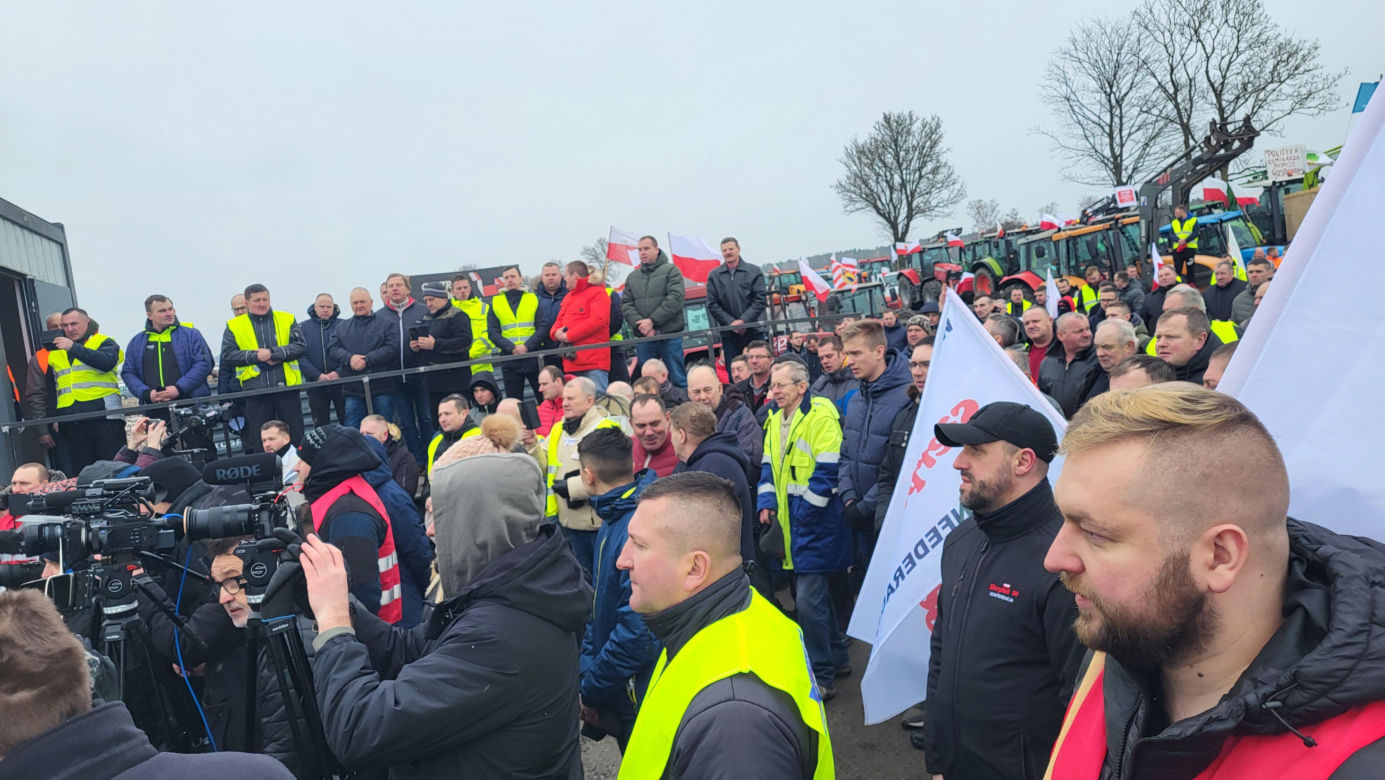 Protest rolników Zdany- Zbuczyn 