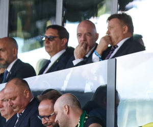 Cezary Kulesza wita Gianniego Infantino
