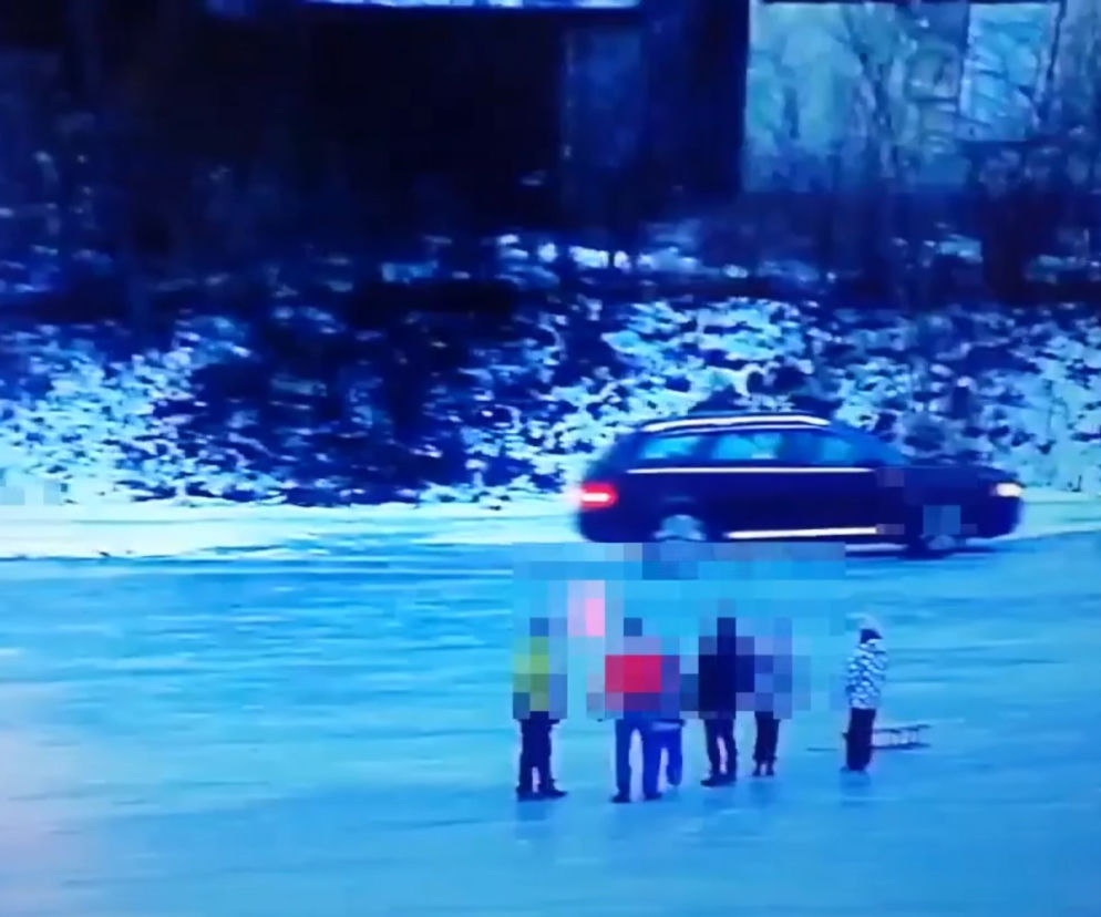 Wyszków. Wjechał autem na Bug, gdy na rzece były dzieci! Szuka go policja [WIDEO]