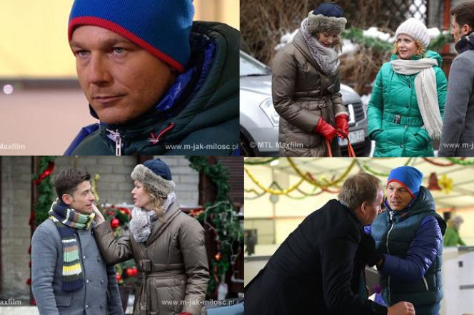 M jak miłość odc. 995. Marek (Kacper Kuszewski), Ewa (Dominika Kluźniak), Anna (Tamara Arciuch), Andrzej Budzyński (Krystian Wieczorek)