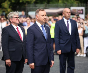 Andrzej Duda złożył kwiaty pod pomnikiem Józefa Piłsudskiego