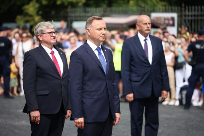 Andrzej Duda złożył kwiaty pod pomnikiem Józefa Piłsudskiego