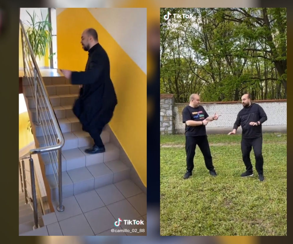 Ksiądz Kamil Wyszyński z Olsztyna podbija TikToka