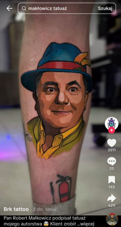 Fan zrobił sobie tatuaż z Robertem Makłowiczem. Krytyk kulinarny złożył na nim podpis!