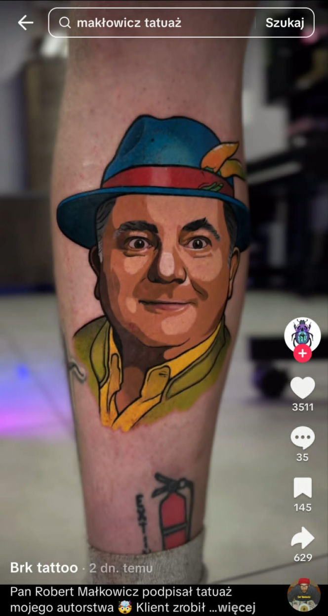 Fan zrobił sobie tatuaż z Robertem Makłowiczem. Krytyk kulinarny złożył na nim podpis!