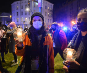 Protest kobiet przeciwko wyrokowi Trybunału Konstysucyjnego w sprawie zakazu aborcji