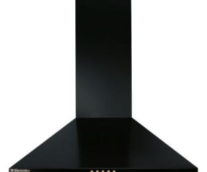Elegancki czarny okap kuchenny Electrolux