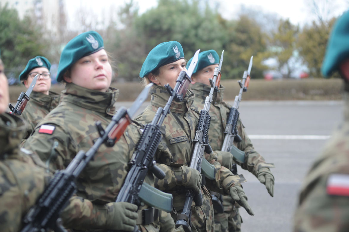 Ochotnicy złożyli przysięgę wojskową