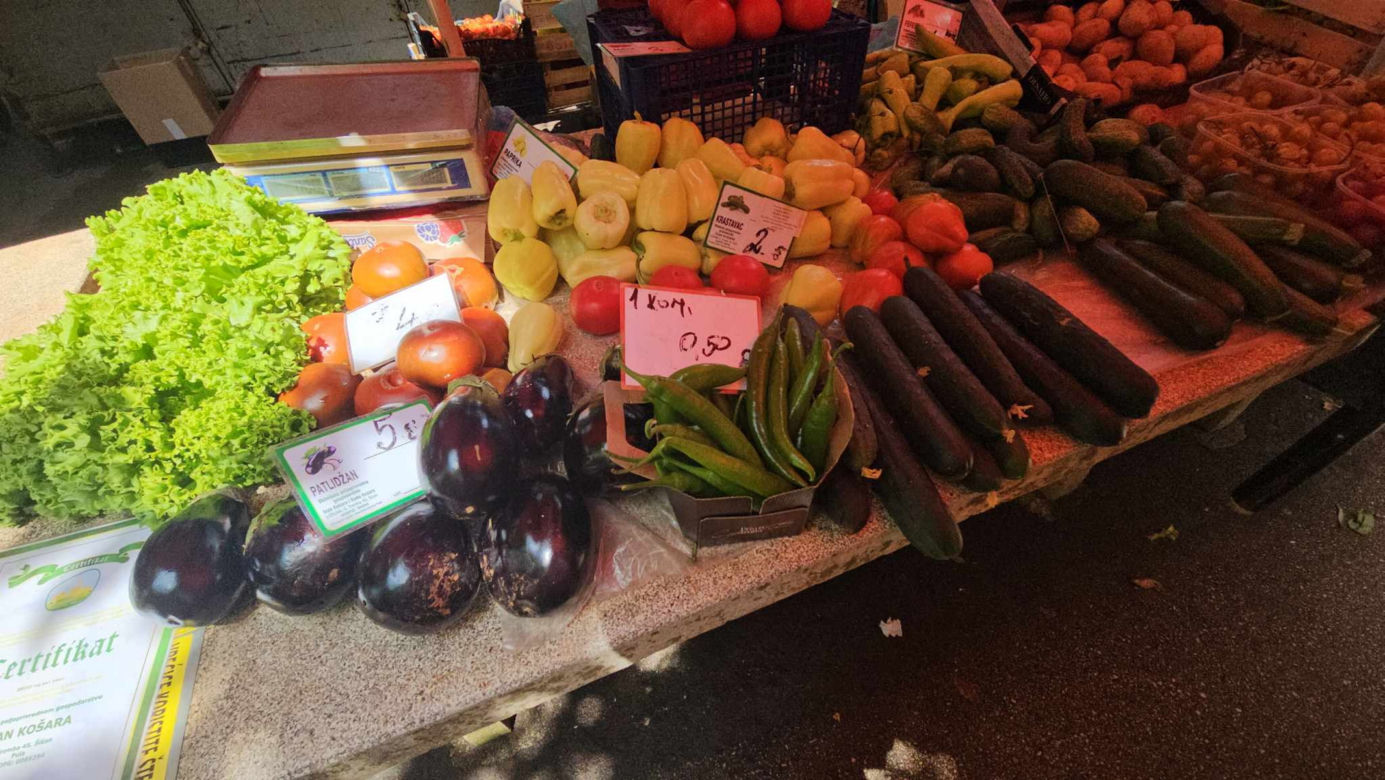 Ceny na chorwackim targu