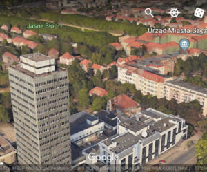 Trójwymiarowy Szczecin w Google Earth