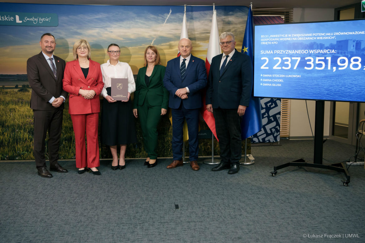 Ponad 2,2 mln zł z KPO na zbiorniki retencyjne w woj. lubelskim