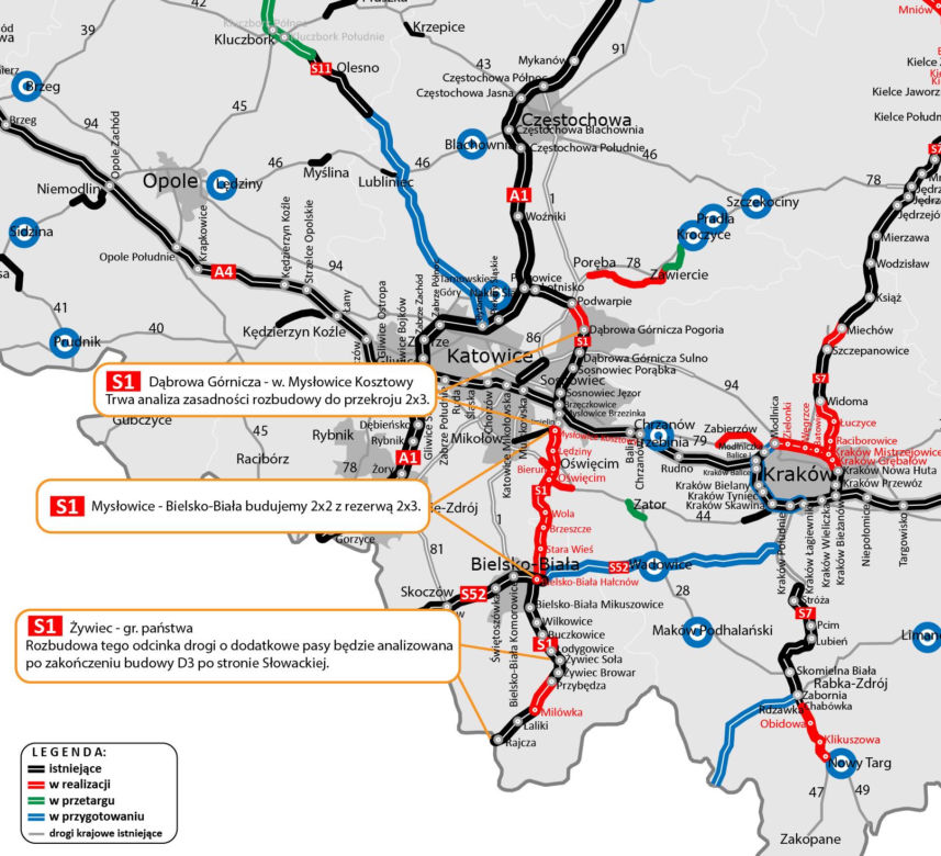 S1 - budowa obejścia Węgierskiej Górki
