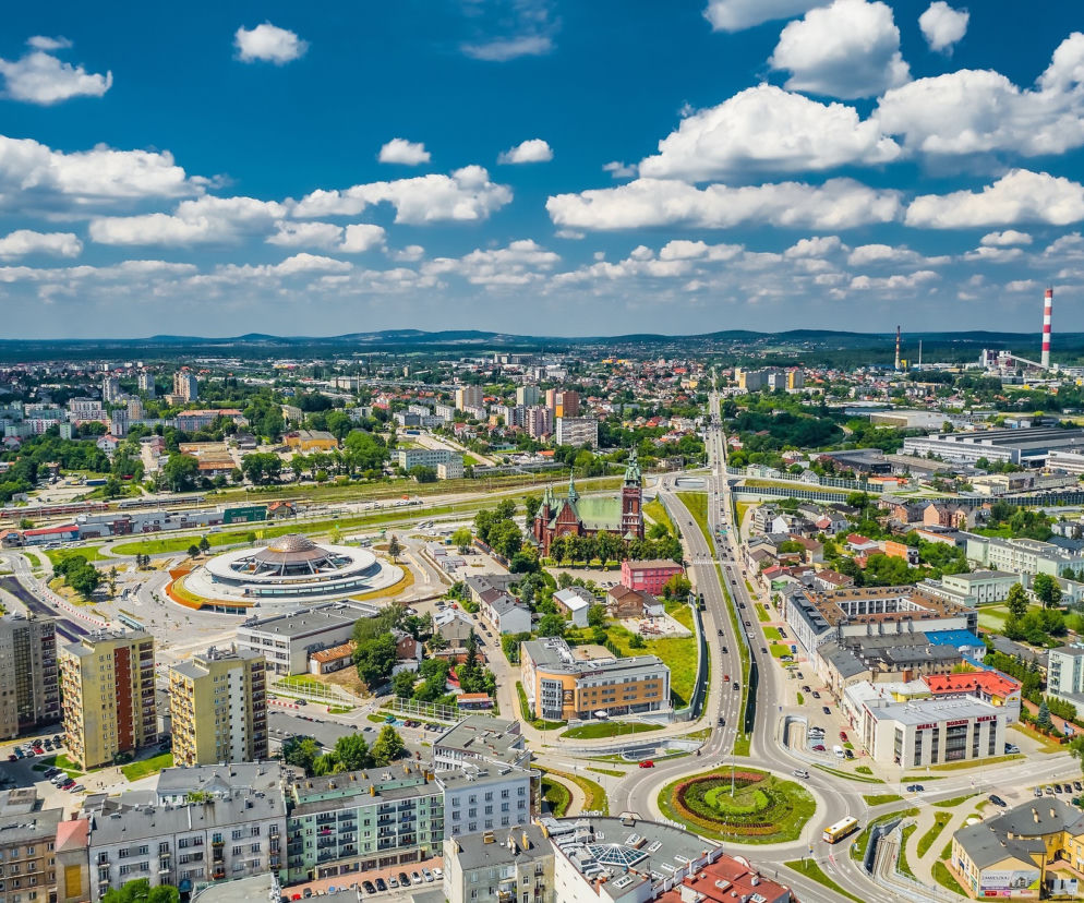 Kielce z lotu ptaka
