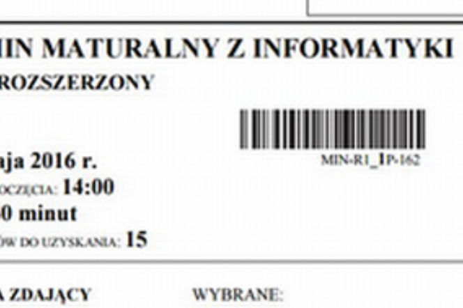 Matura z informatyki