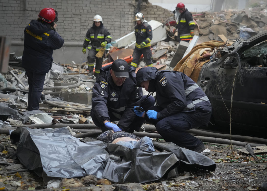 Skutki bombardowania Mikołajowa