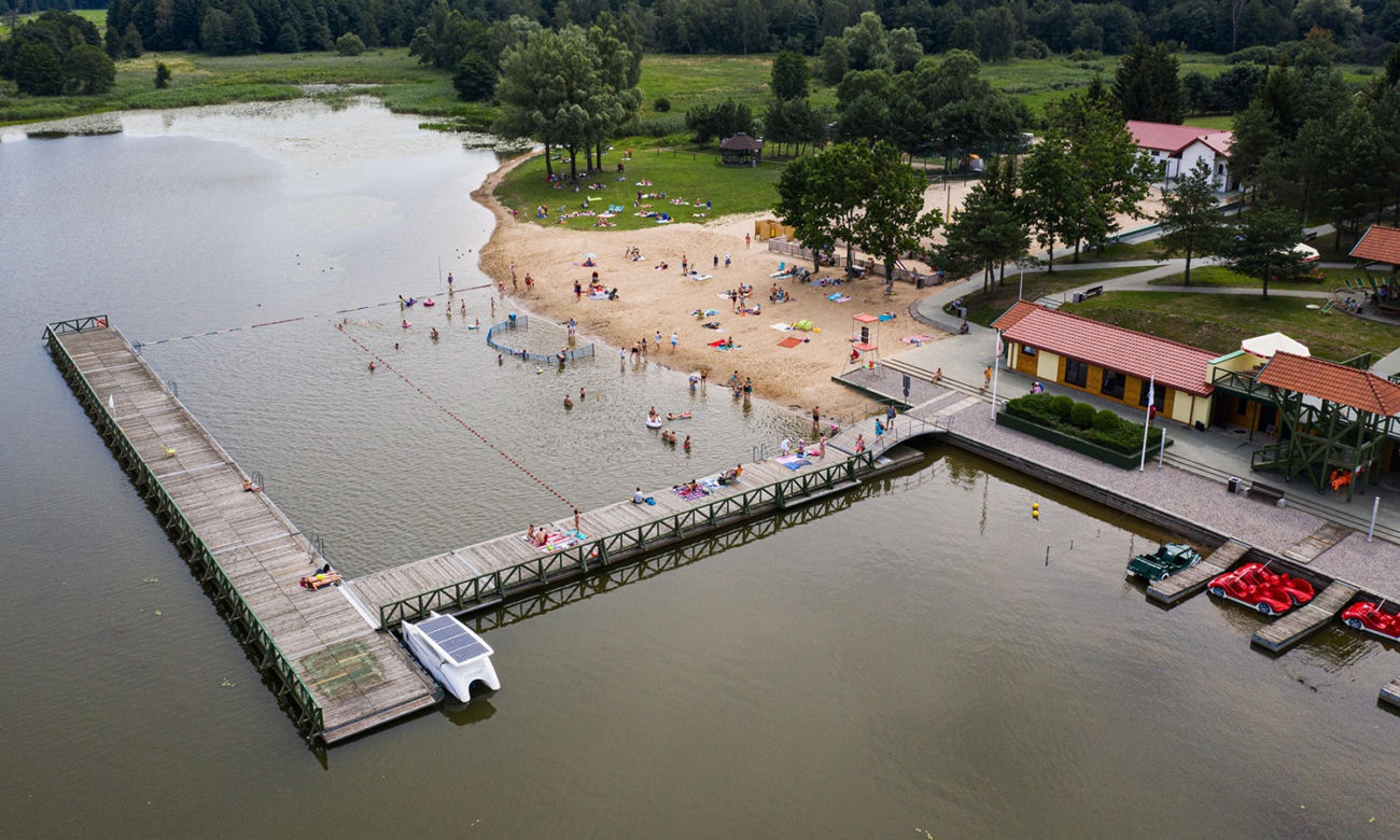Plaża miejska “Słoneczny Zakątek” OSiR nad jeziorem Gołdapskim w Gołdapi 