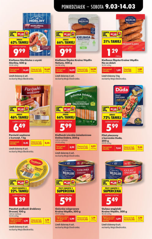 Biedronka - gazetka promocyjna 9.03.2026