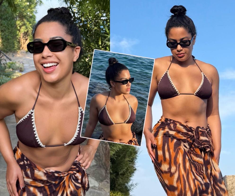 Patricia Kazadi uciekła od chłodu. Pręży ciało na w skąpym bikini