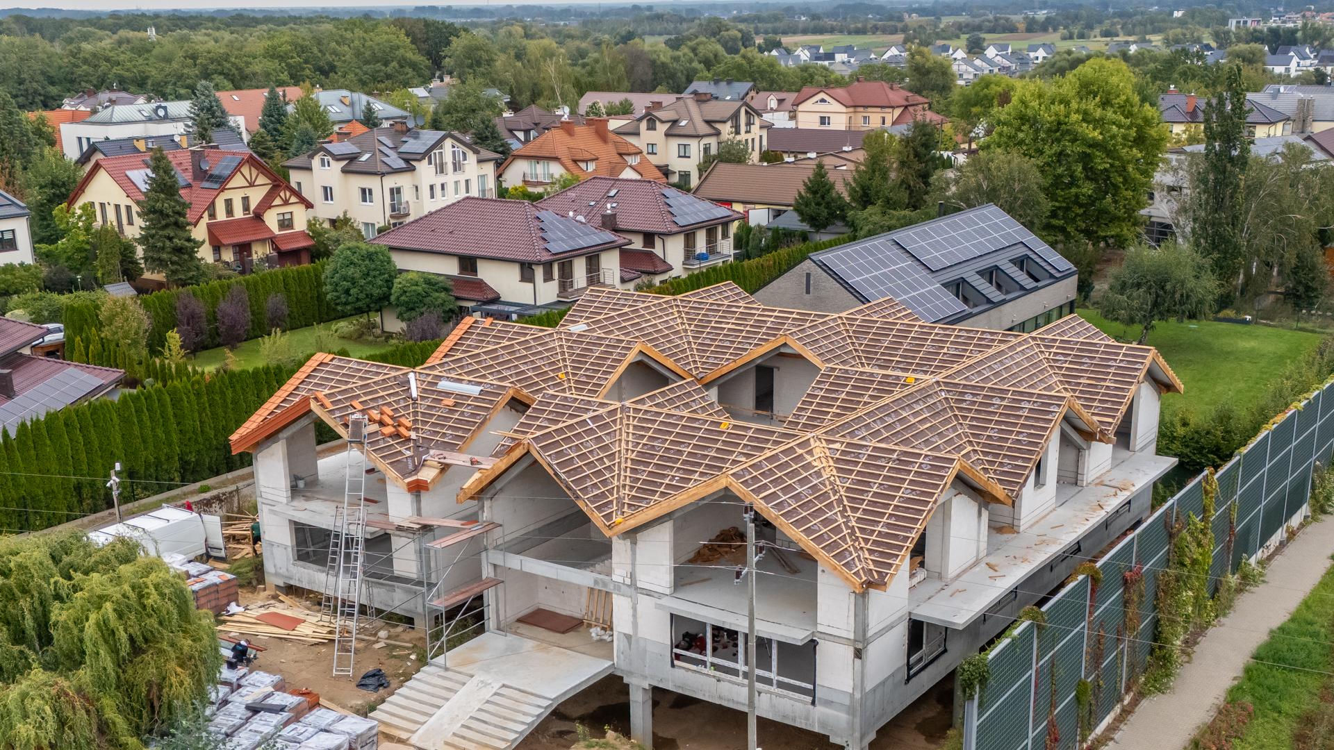 Plac budowy przy ul. Relaksowej 10A w Warszawie